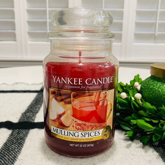 NEW RARE Yankee Candle Mulling Spices Large Jar
